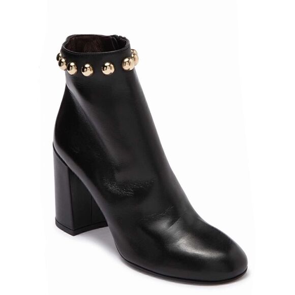 AGL Leather Studded Block Heel Ankle Boots. Size 7, NIB - Picture 2 of 9
